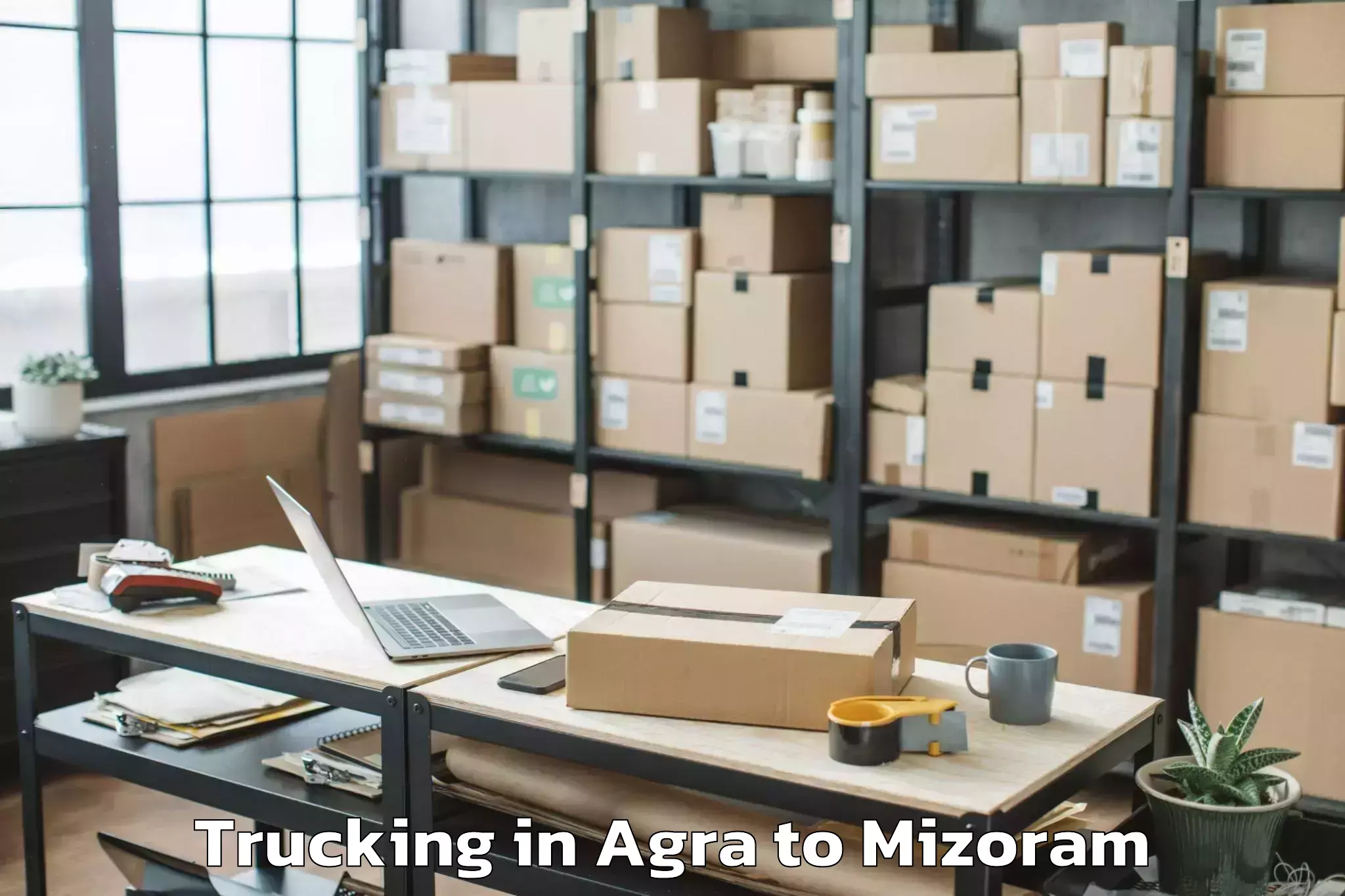 Quality Agra to Aizawl Trucking